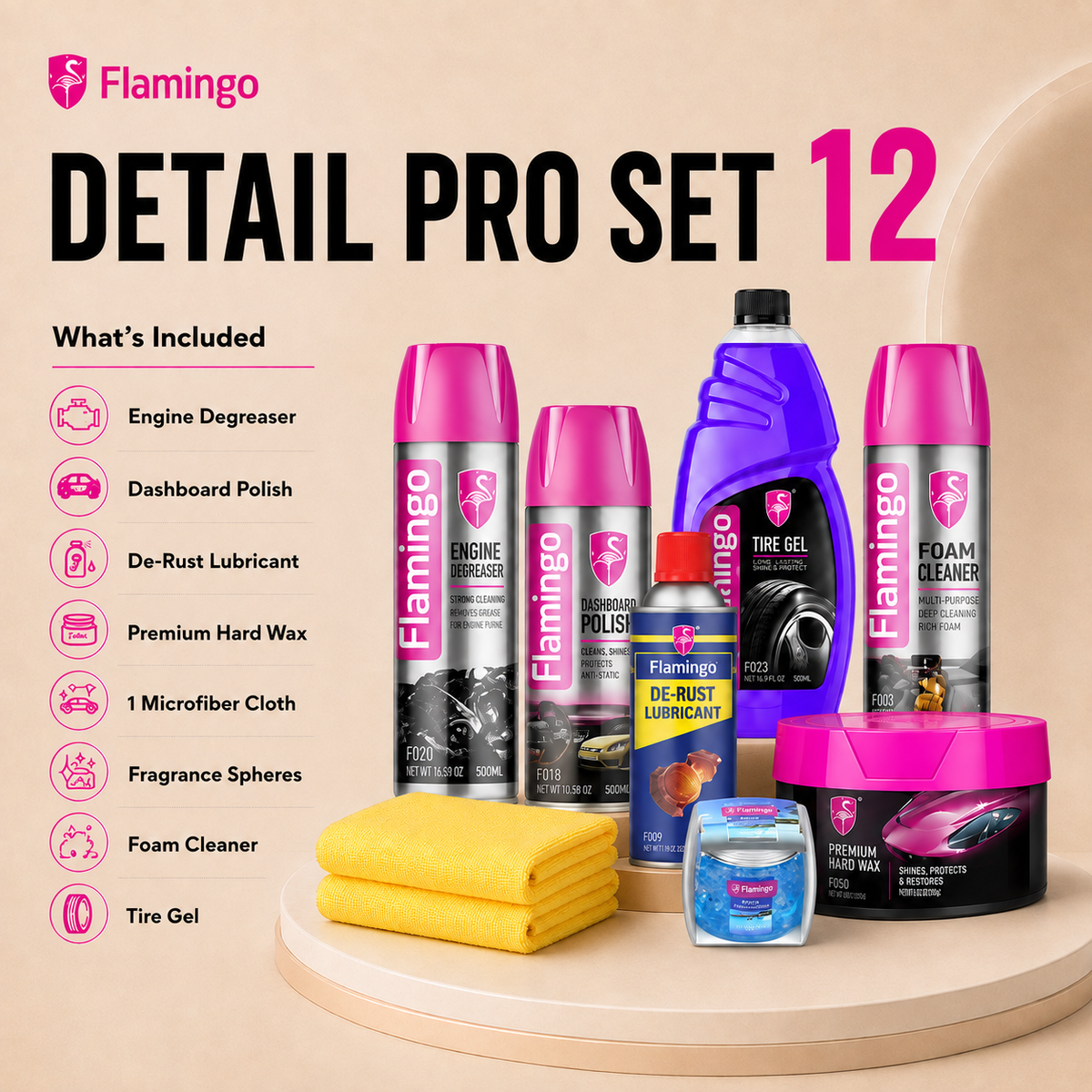Flamingo Detail Pro Set 12