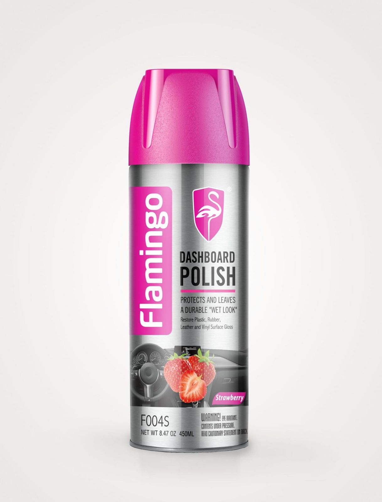 Flamingo Dashboard Polish Strawberry 220ML & 450ML
